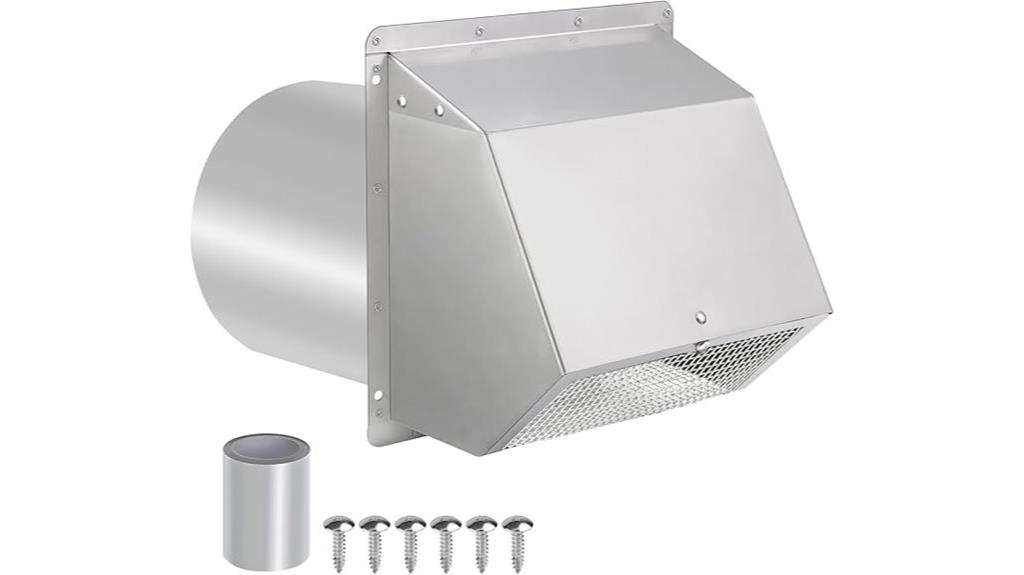 10 inch screened vent damper