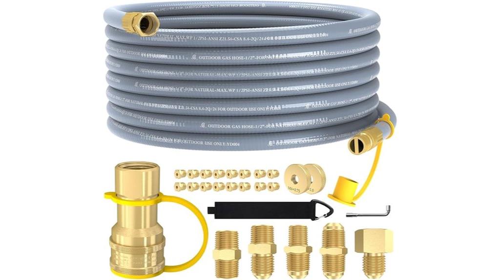 12 foot natural gas hose