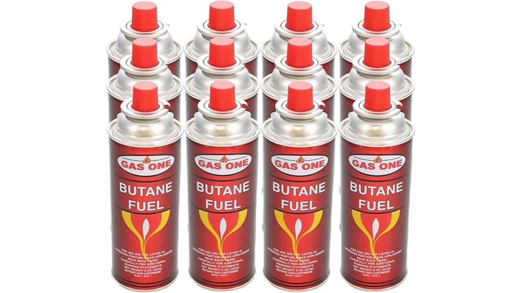 12 pack camping fuel canisters