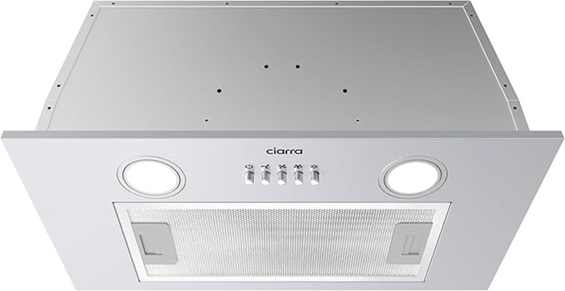 20 inch range hood control