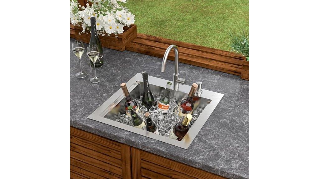 21 inch outdoor sink set