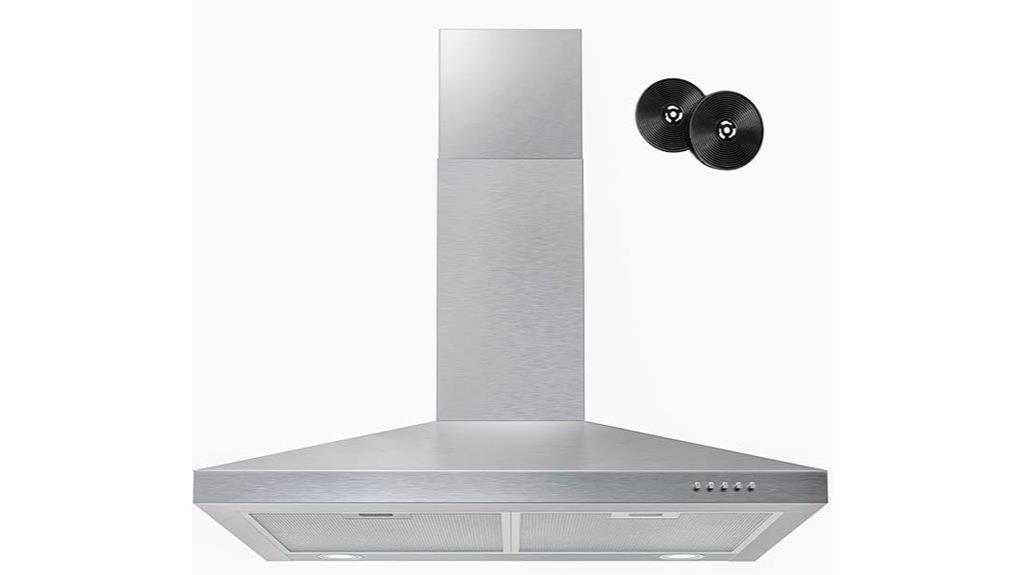 30 inch led range hood
