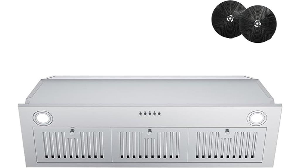 36 inch 600 cfm range hood