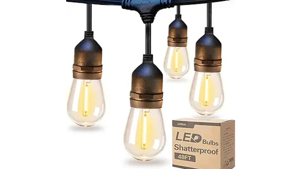 48ft edison bulb string