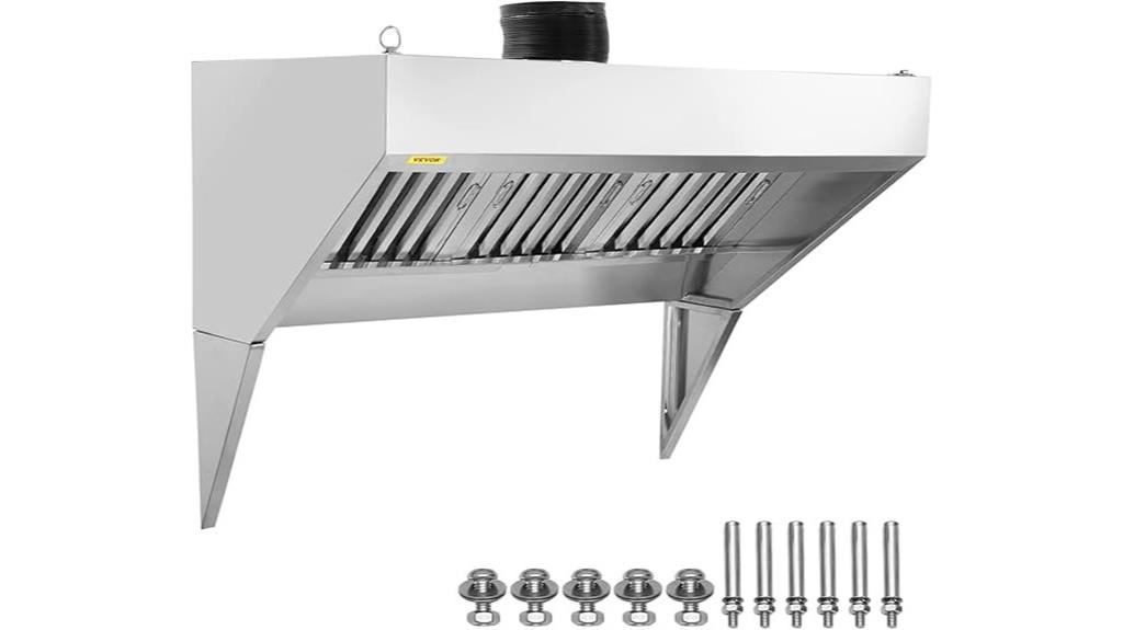 7ft food truck exhaust hood