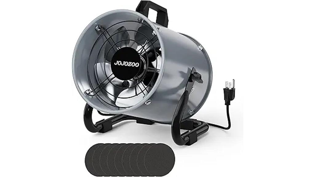 8 inch portable ventilation system
