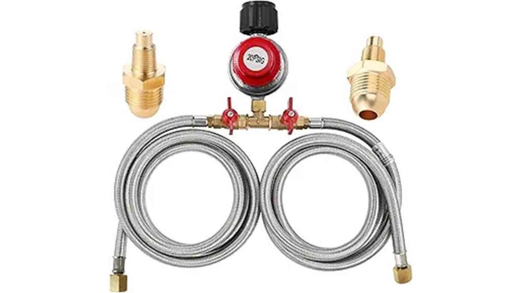adjustable propane regulator hose