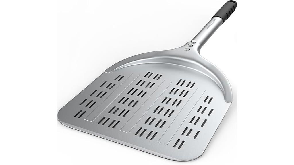 aluminum perforated pizza paddle