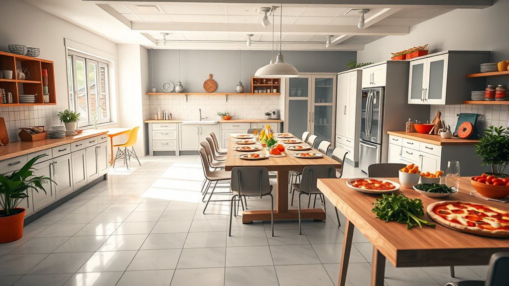 arrange spacious accessible pathways