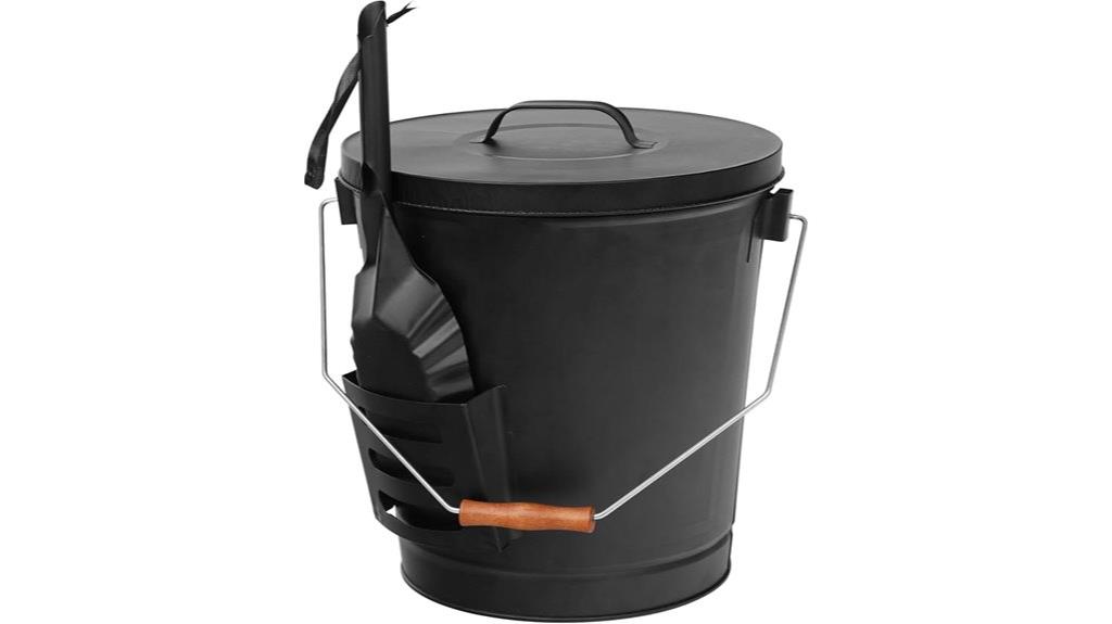 ash bucket with shovel