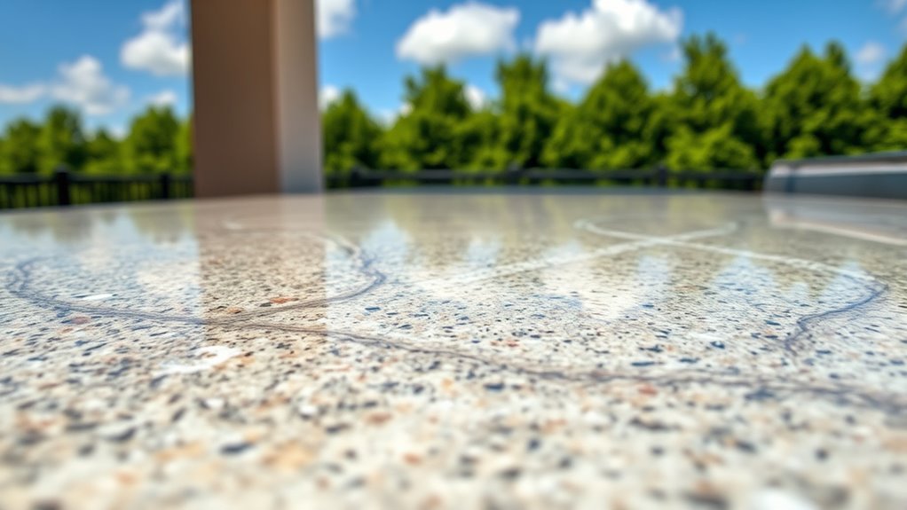 avoid water absorbing surfaces