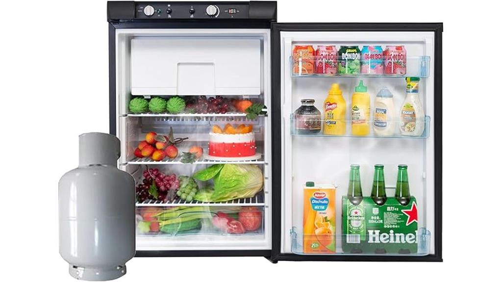 black 3 5 cu ft refrigerator