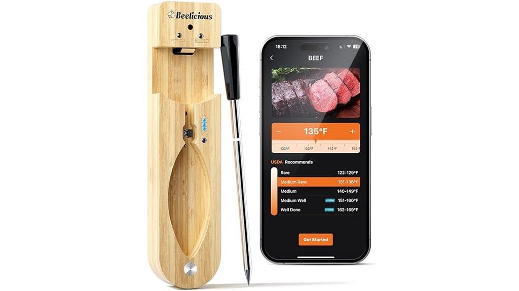 bluetooth waterproof meat thermometer