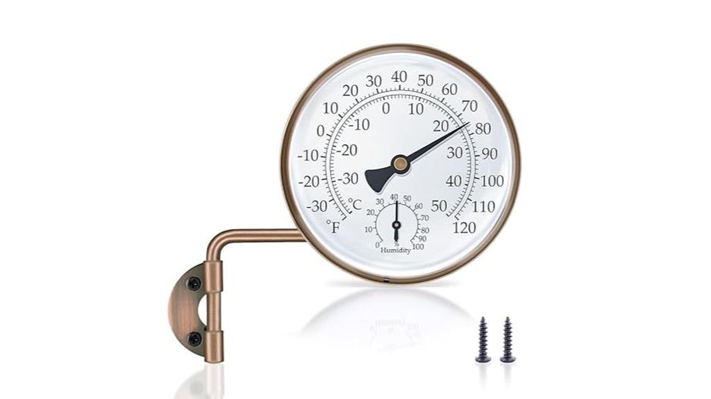 brass outdoor thermometer