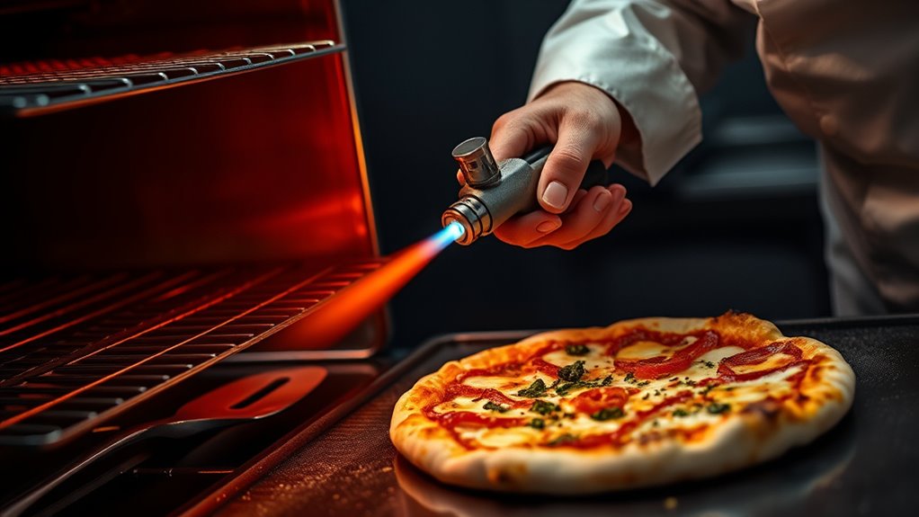broiler and torch finishing