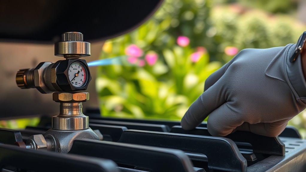 check ignition and flame