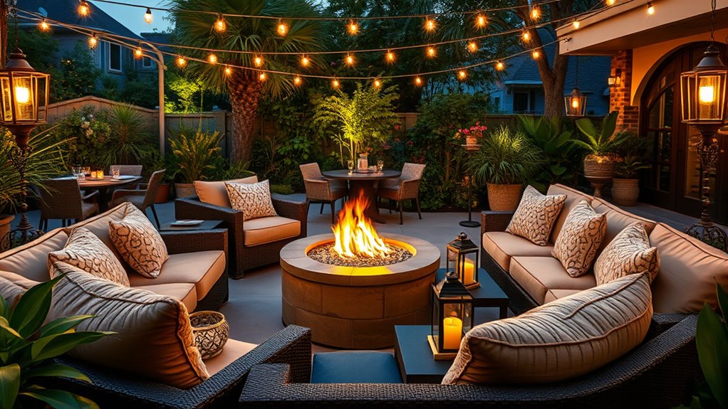 comfortable outdoor social area
