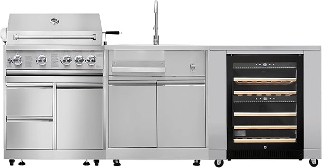 copper tailor outdoor kitchen