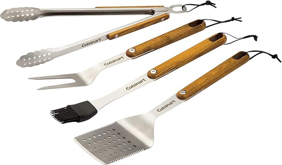cuisinart four piece grill set