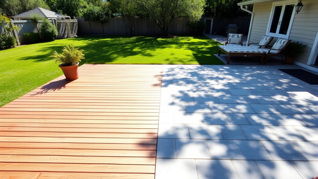 deck vs patio considerations