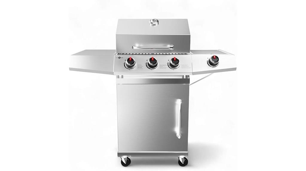 deluxe stainless steel grill