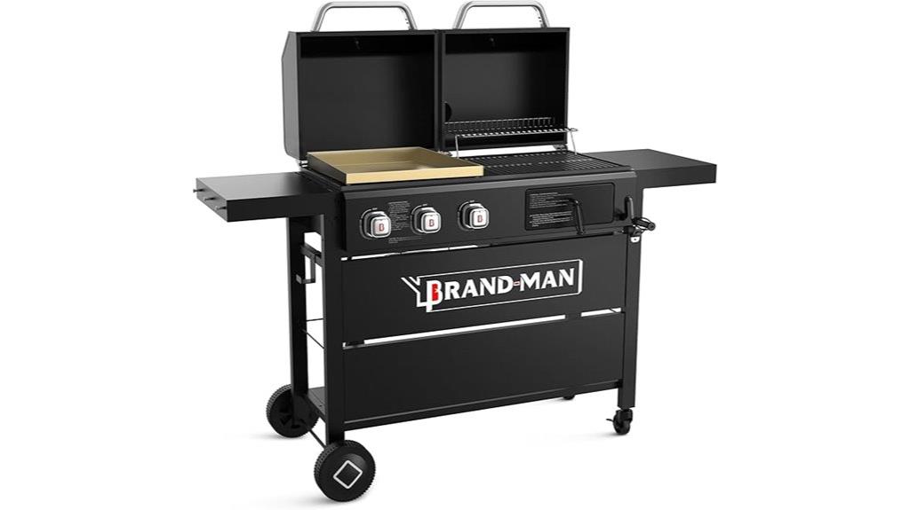 dual fuel grill combo