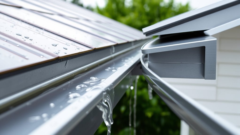 effective gutter and rain diverter integration