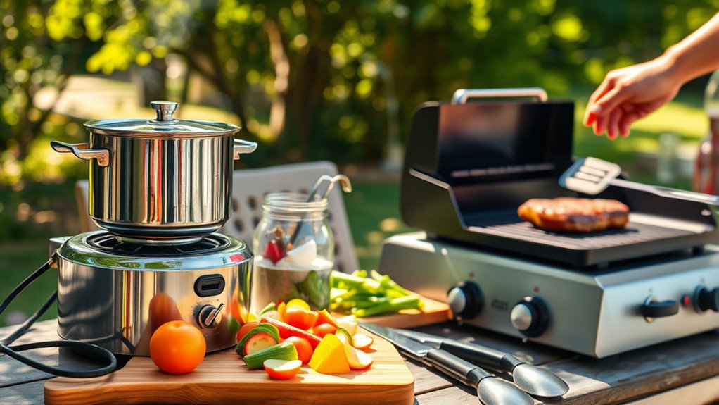 efficient outdoor cooking strategies