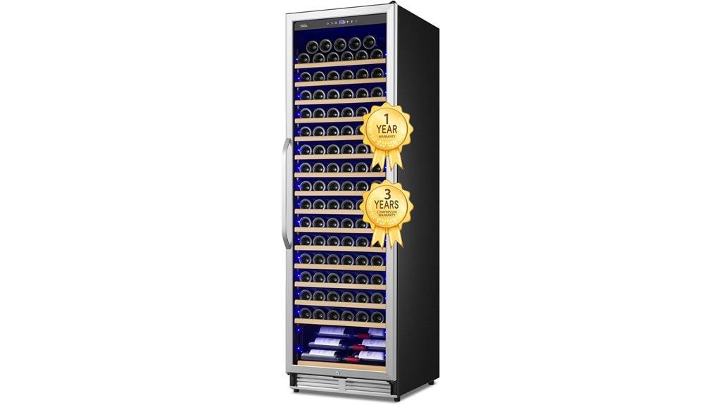 enhanced 190 bottle wine cooler