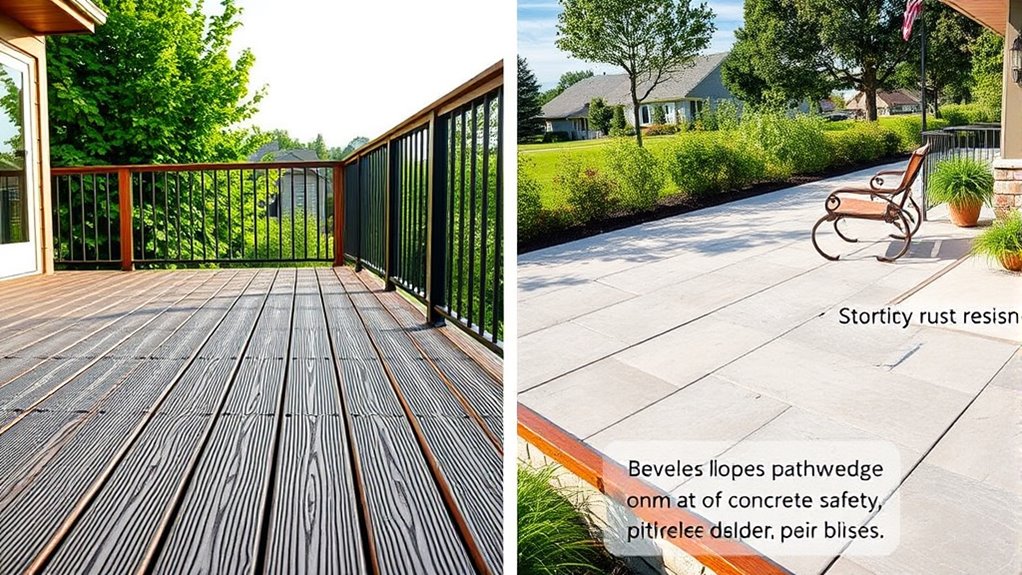 ensure safe accessible outdoor spaces