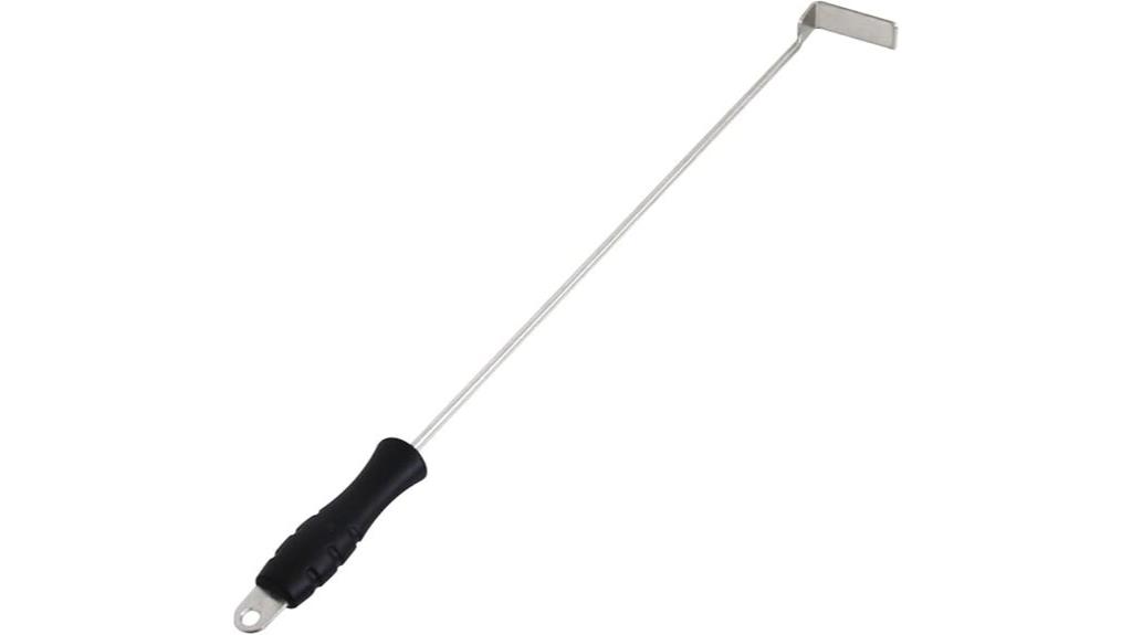 extended ash tool for kamado