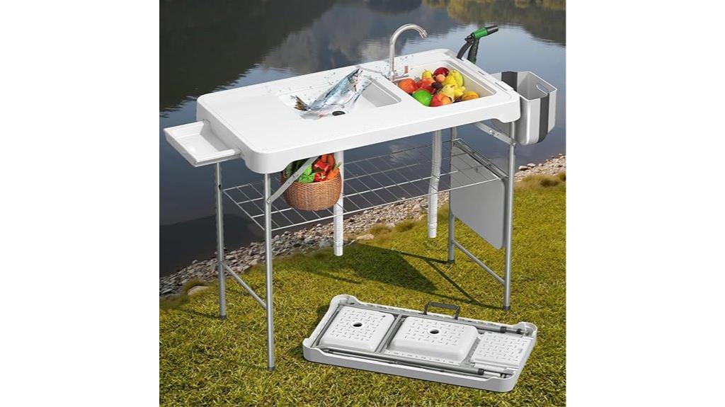 foldable fish cleaning station