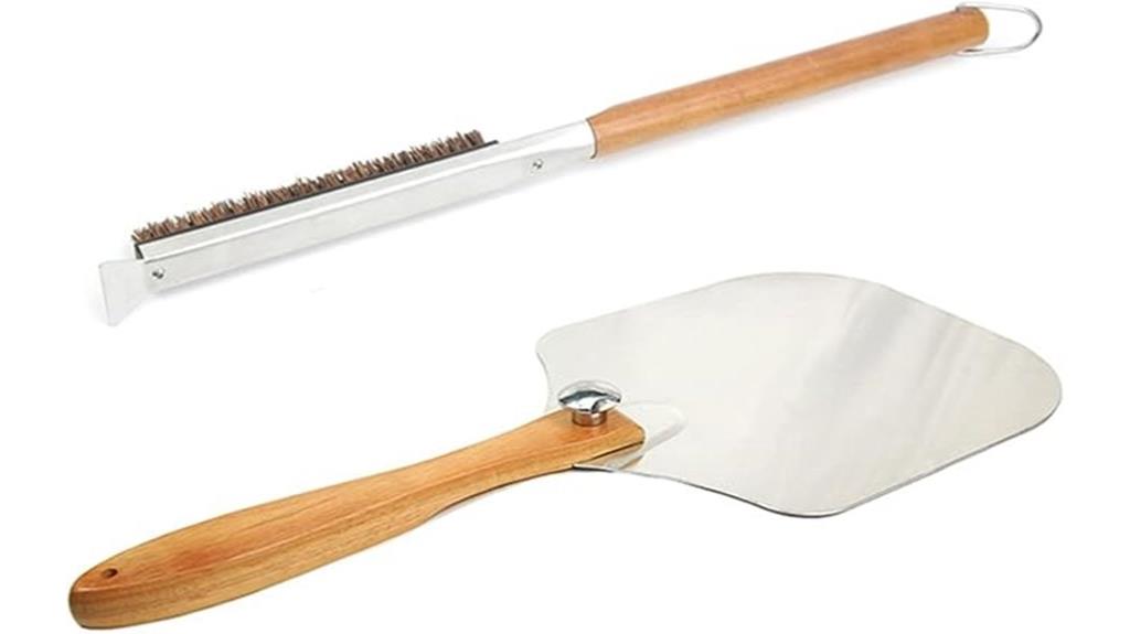 folding peel and brush