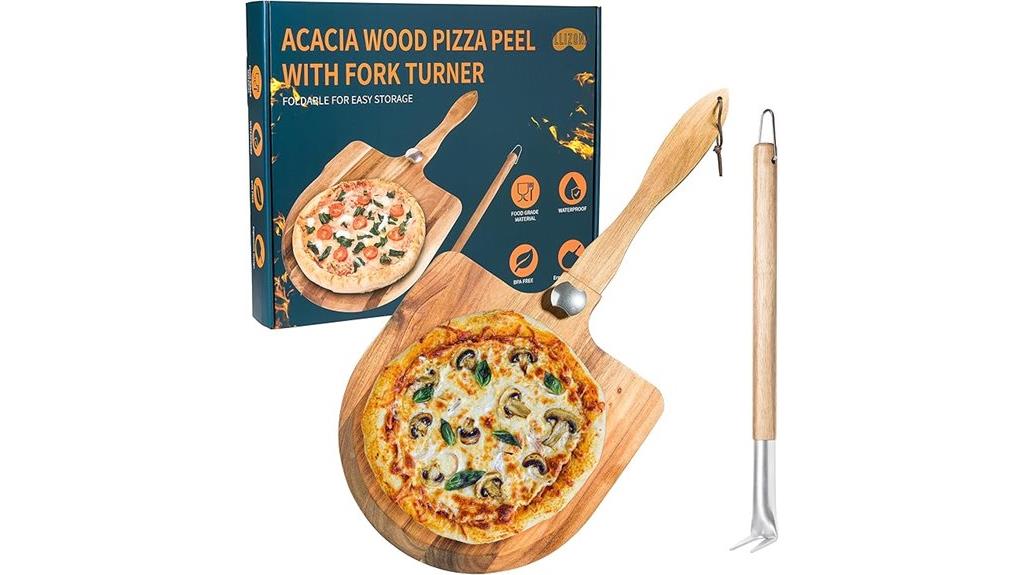 folding wooden pizza tools
