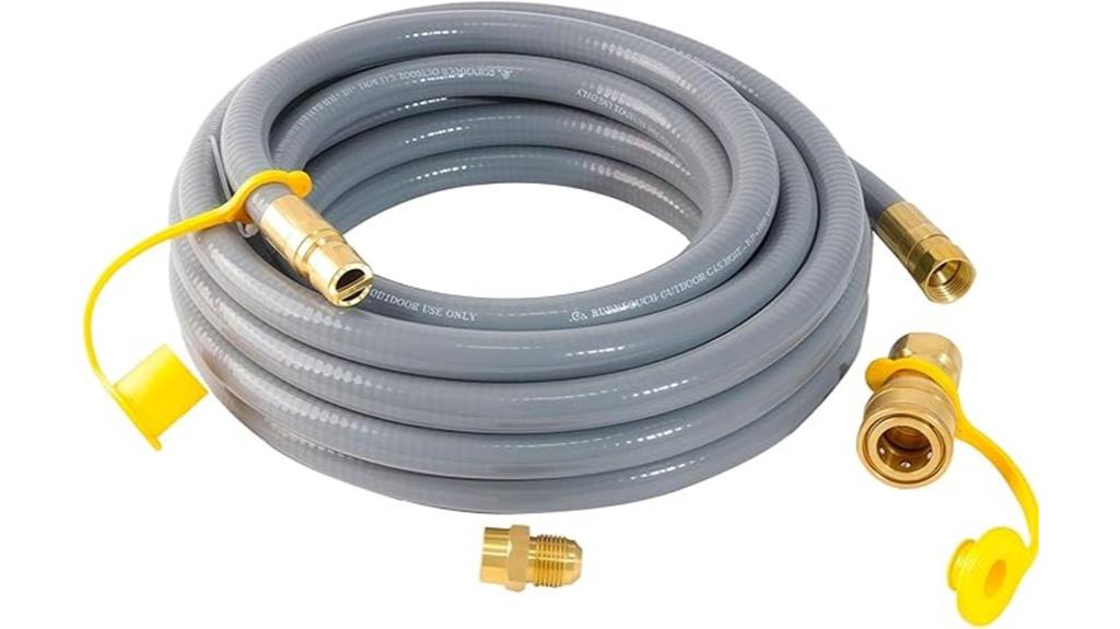 gas hose with quick connect
