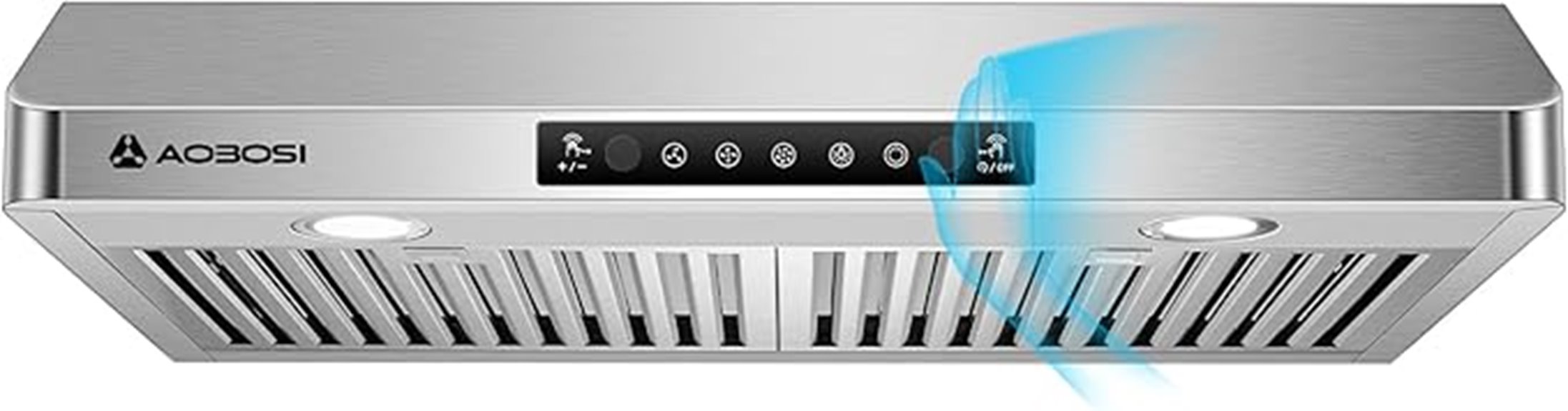 gesture controlled under cabinet hood
