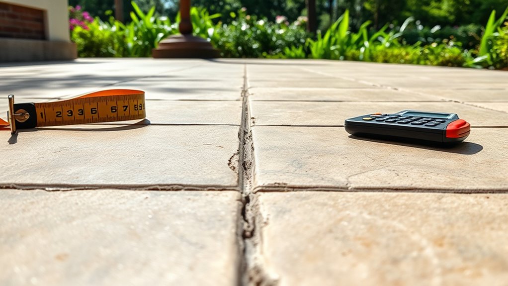 grout ensures outdoor stability