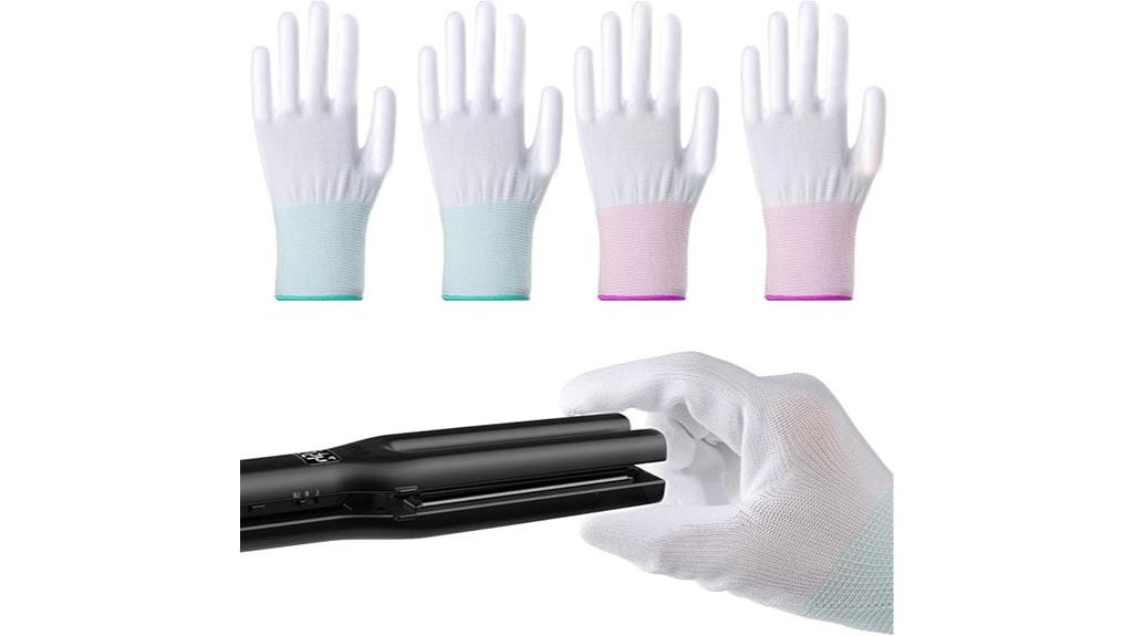 hair styling heat gloves