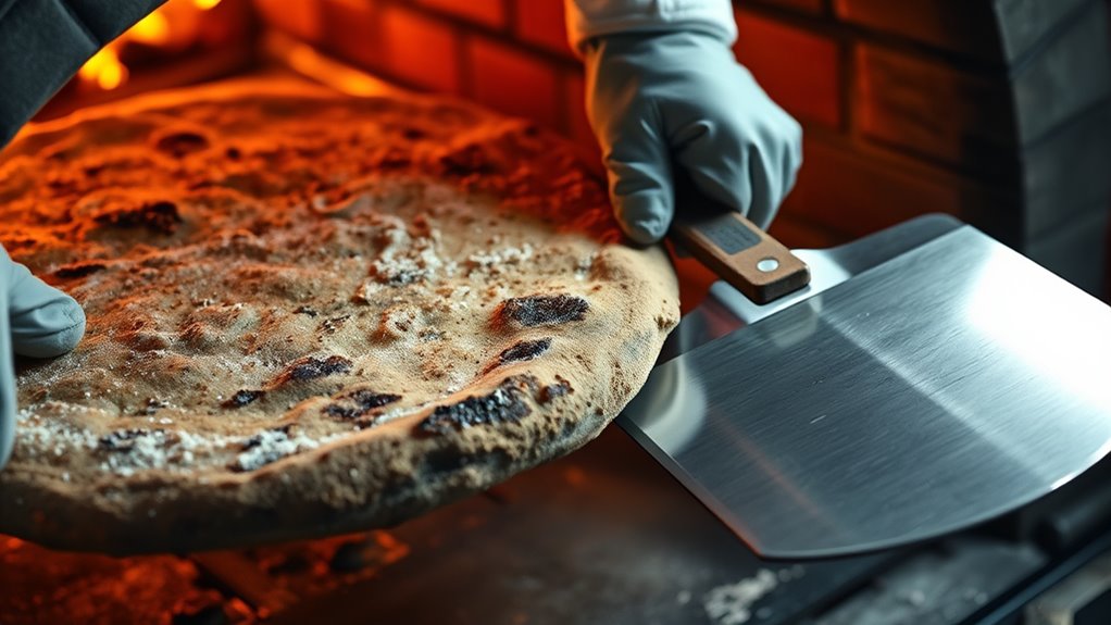 handle hot baking equipment carefully