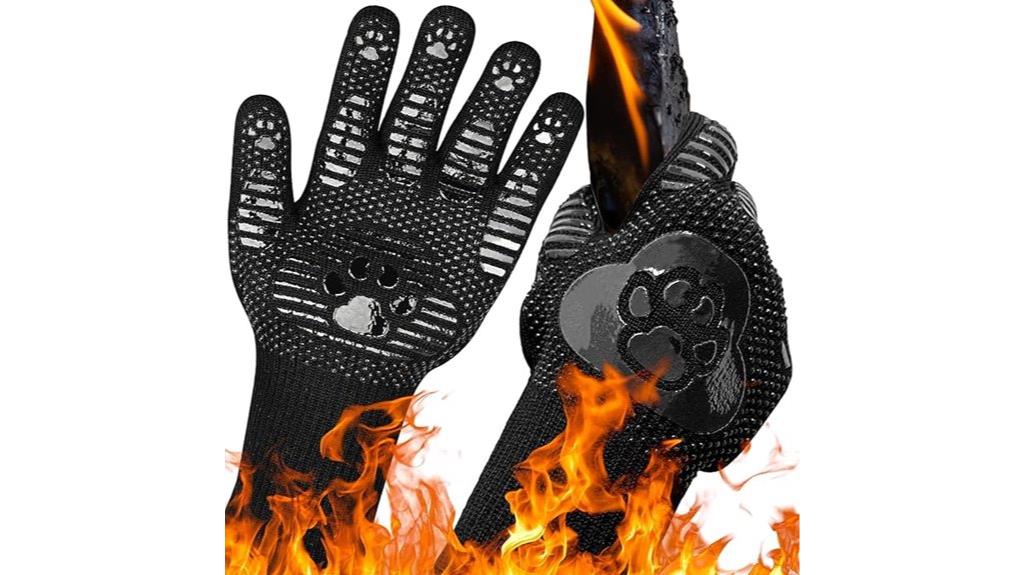 heat resistant bbq gloves