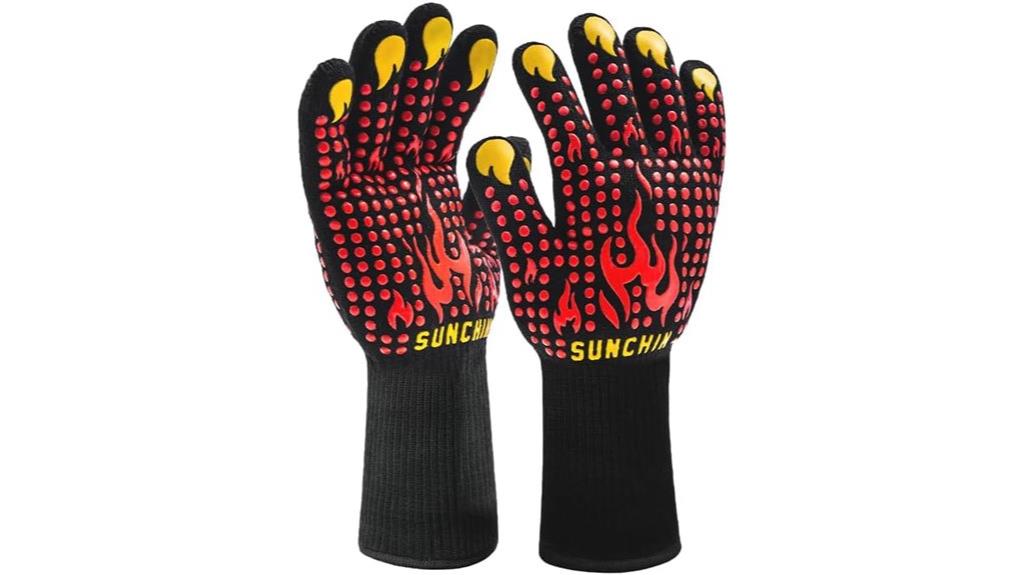 heat resistant bbq gloves