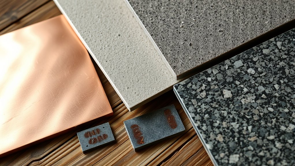 heat resistant durable surface materials