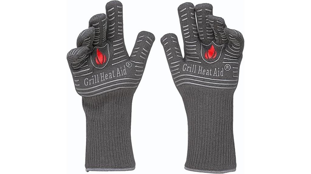 heat resistant outdoor grill gloves