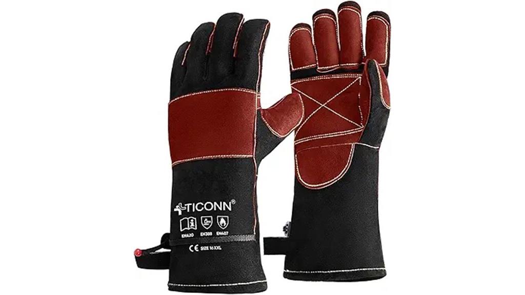 heat resistant welding gloves