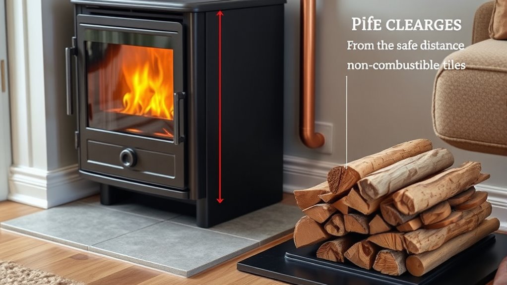 heating device clearance safety
