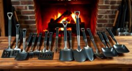 heavy duty fireplace ash tools
