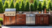 heavy duty outdoor kitchen cabinetry