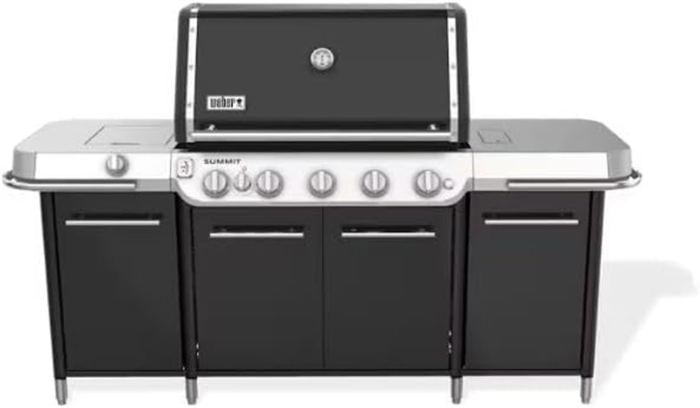 high end liquid propane grill