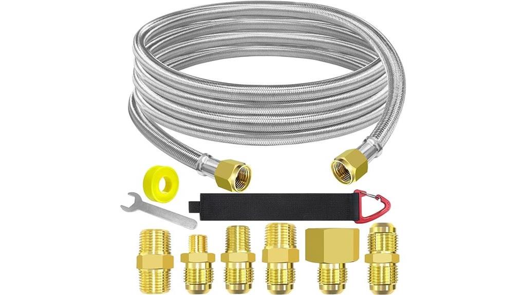 high pressure braided hose