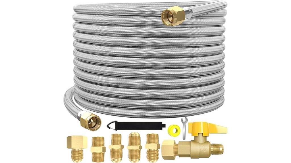 high pressure braided propane hose